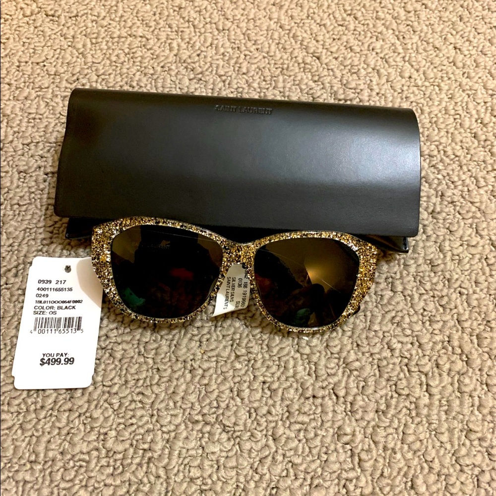 saint laurent glitter sunglasses